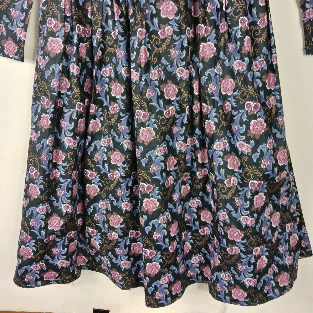 Gunne Sax Jessica McClintock Girls Dress Vintage Size 10 Lace Detail Tie Back - Picture 7 of 11